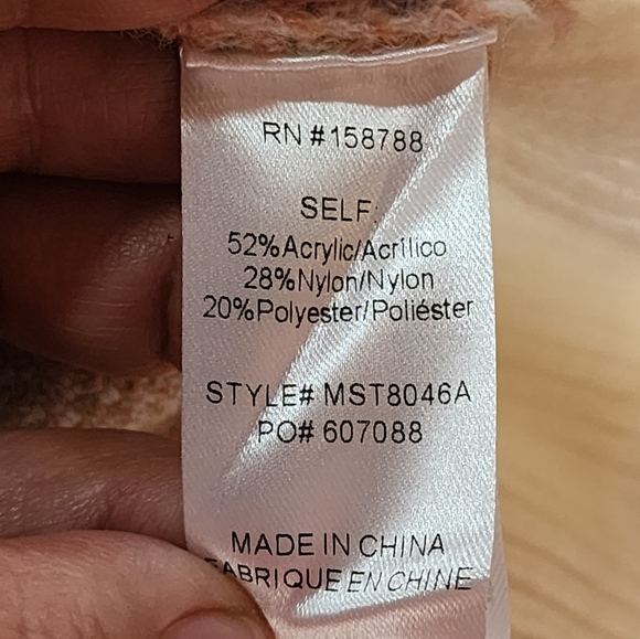 MABLE Floral Knit Ruffle Sweater Dress Puff Sleeves Cottagecore M - Picture 10 of 10